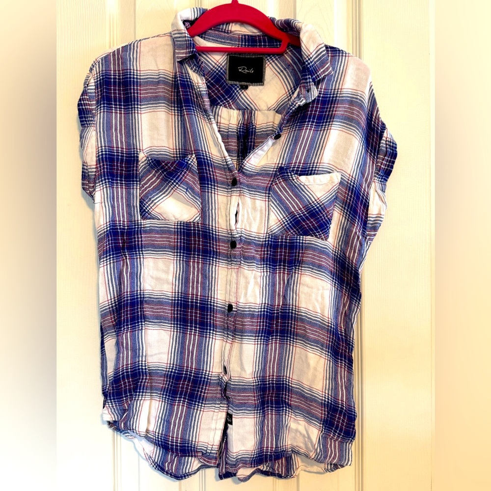 RAILS Red and Blue Plaid Shirt Size Small